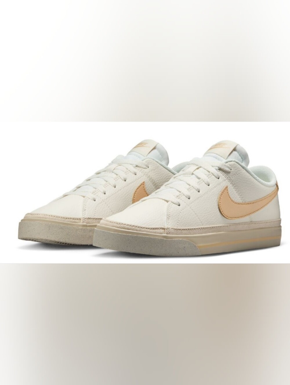 Nike Wmns Court Legacy Next Nature 'White Onyx' Sneakers Size 7 Like New